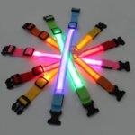 Collar Luz Led Para Perros Gatos Ajustable Con 3 Modos Pilas