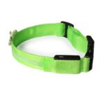 Collar Luz Led Para Perros Gatos Ajustable Con 3 Modos Pilas