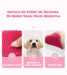 Cepillo De Perro De Silicona  De Mano Saca pelos Manopla