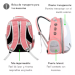 Mochila Bolso Transportador Para Mascotas