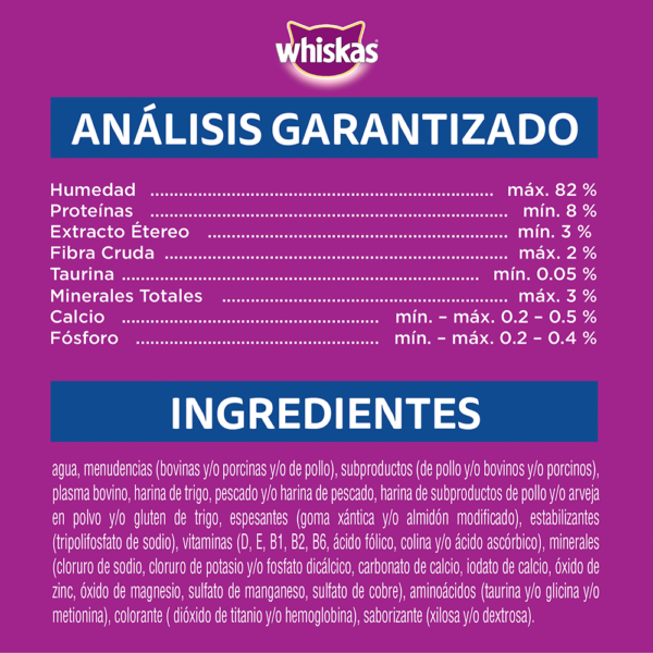 WHISKAS sobrecito para gatos sardina en salsa